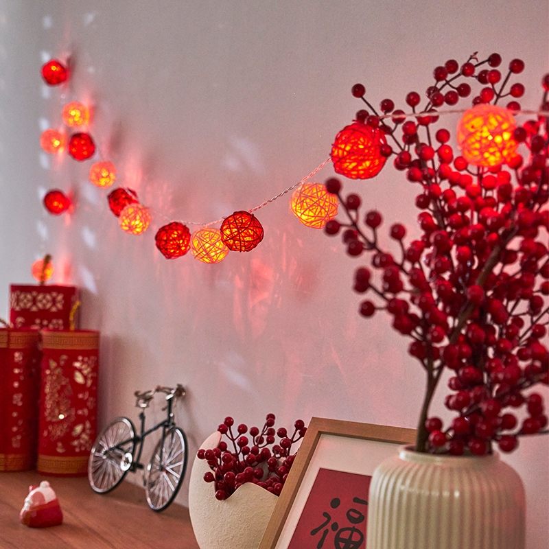 春节彩灯过年灯笼灯串新年装饰挂件古达串灯房间布置节日灯饰元旦挂灯