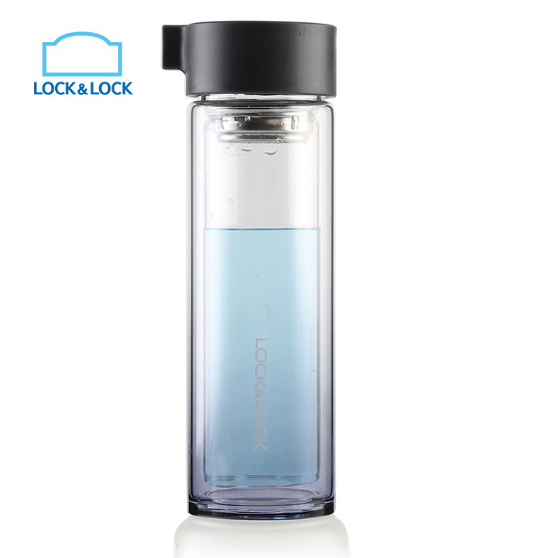 乐扣乐扣（lock&lock）星钻双层玻璃水杯 LLG653高清大图