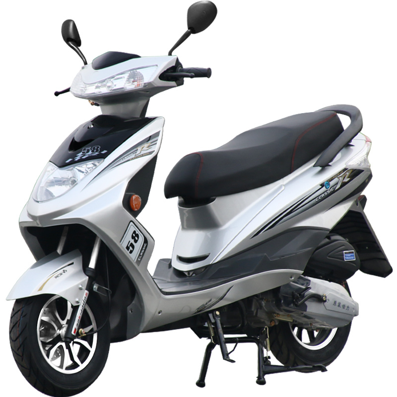 澳派踏板摩托车125c迅鹰烧油助力改装鬼火可上牌跑车整车电动国四电喷