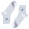 浪莎袜子男士纯棉中筒袜诸暨防臭防脚气长袜夏季网眼白色薄款男袜