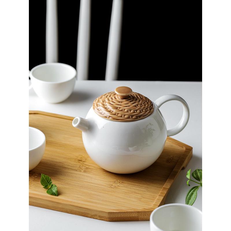 美帮汇小茶壶套装家用陶瓷简约小号迷你日式耐热泡茶水壶一人用茶具高清大图