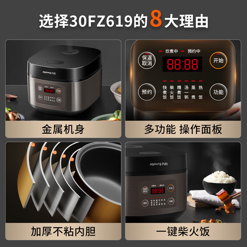 九阳 电饭煲 F-30FZ619高清大图