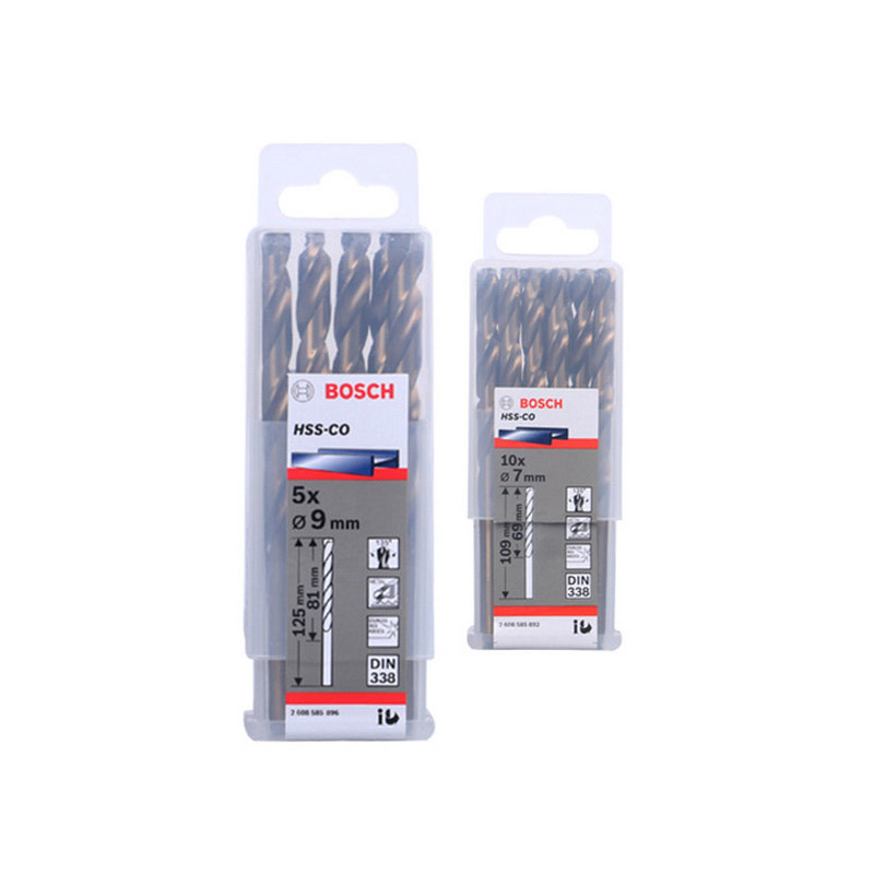 博世(Bosch) 高速钢麻花钻头-含钴12.5 mm HSS-Co (5支装) 货期5-10天高清大图