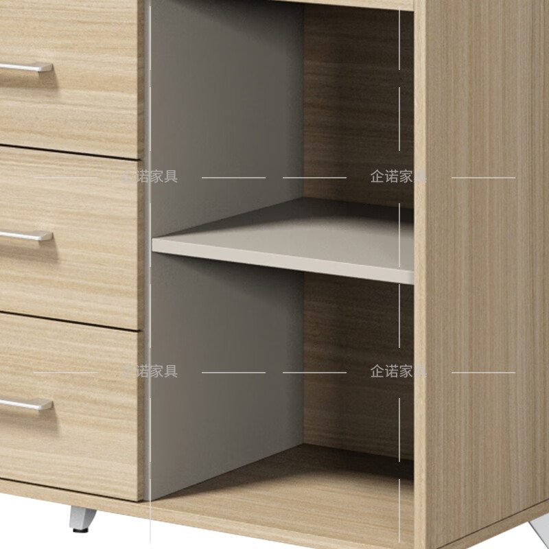 [企诺]文件柜 QNM204YG-LY-C1201 1200×400×800mm 木质 组高清大图