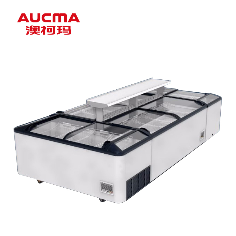 澳柯玛(aucma)超市组合展示柜商超岛柜 卧式无霜冰柜冰淇淋冷冻雪糕柜