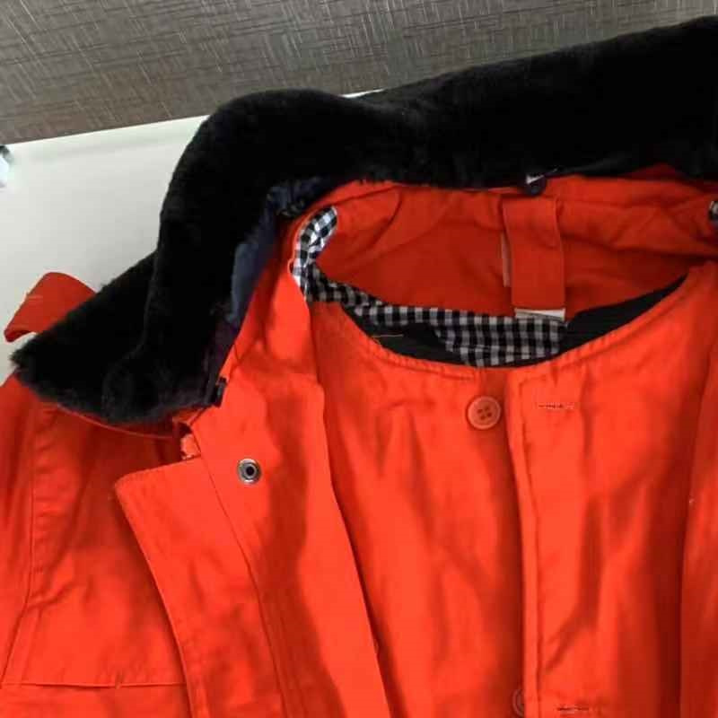 冬季棉服可脱内胆上衣 橙色 XS