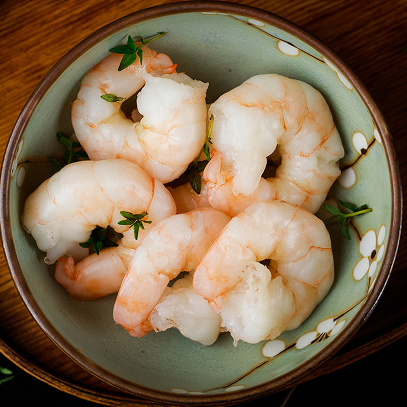 新虹寶 鲜冻白虾仁(小号)1kg/袋 156-198只 新鲜 青虾仁 冷冻 翡翠虾仁 ASC认证 海鲜水产