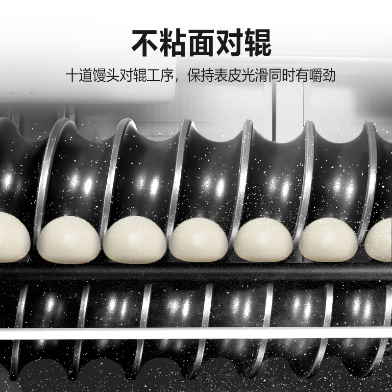圣托(Shentop)全自动对辊馒头机商用 学校食堂不锈钢馒头成型机 仿手工方形圆形做馒头机器 STSA-MT65高清大图