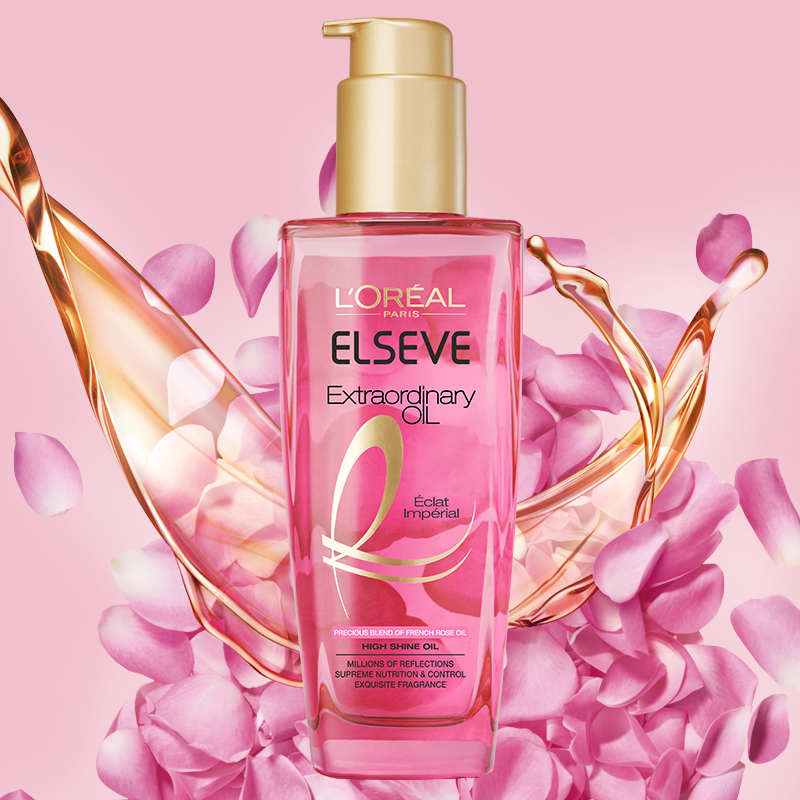 欧莱雅(L’OREAL)奇焕润发精油（蔷薇臻耀） 100ml（适合所有发质人群，护发基础油）高清大图