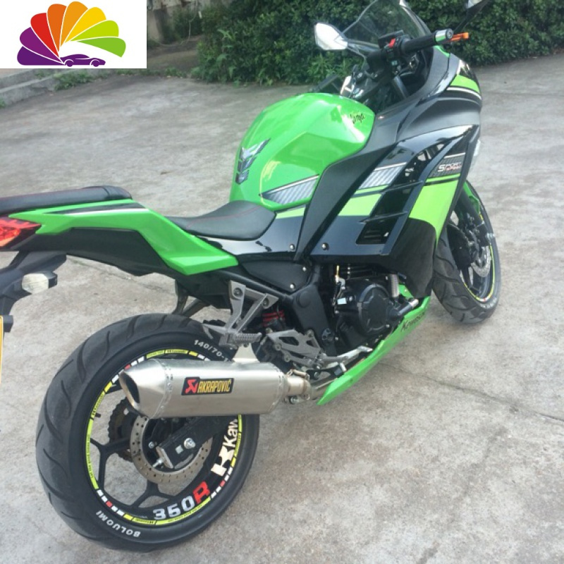 摩托车反光贴纸小忍者车贴轮胎防水贴膜跑车轮毂贴花轮框贴1000r内圈