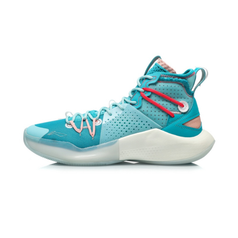 李宁篮球鞋男鞋音速8闪击驭帅耐磨防滑高帮运动鞋abaq1074