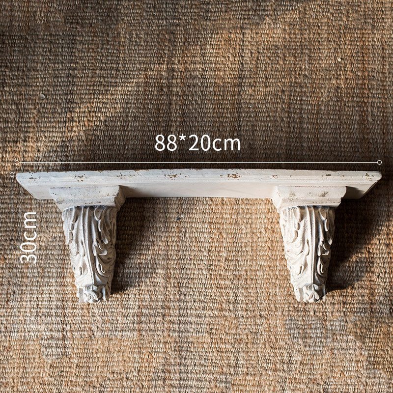 家柏饰(CORATED)仿木壁挂柱台烛台 装饰托架美式古典 经典花廷古堡 仿木雕古典壁台(D款)高清大图