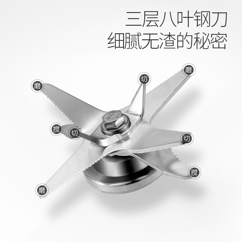 [双杯]韩玺(HANXI)破壁料理机HX-PJ08黑色1750多功能 家用 加热 婴儿辅食 搅拌 榨汁 破壁机 苏宁自营
