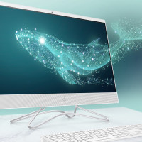 惠普(HP)小欧 23.8英寸办公上网学习娱乐台式一体机电脑 十代i5-10400T 8G 1T机械 MX330-2G独显 wifi蓝牙 高色域 三边窄边框 两年保修 白色