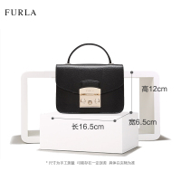 FURLA 芙拉 迷你 女士真皮手提式包盖式链条包手提包单肩包斜挎包小方包 软女包