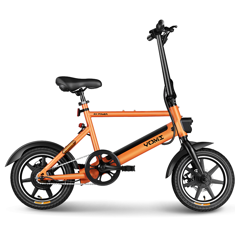 中新动力zxpower电动车yomi锂电电动车可折叠迷你电动车14寸轻便时尚