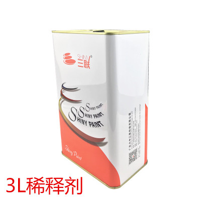 3L 稀释剂 3L 三联多功能硝基漆 家具漆木器漆油漆 硝基彩色金属漆清味漆3kg