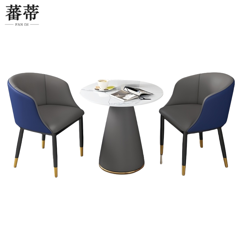 蕃蒂休闲桌80CM单桌二椅 套高清大图