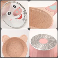 爱自由18cm宝宝辅食锅婴儿奶锅煎锅儿童不粘锅电磁炉通用锅具