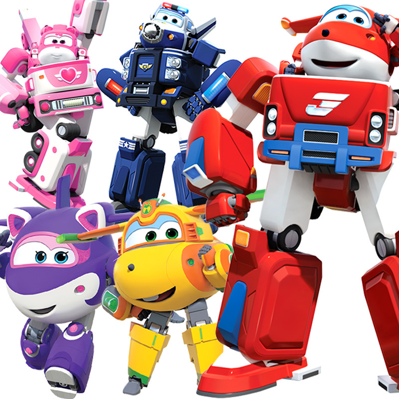 奥迪双钻超级飞侠玩具乐迪小爱包警长变形机器人第七季雪儿飞机侠 多