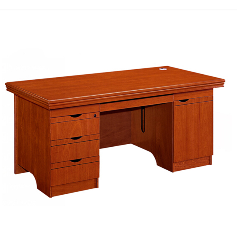 广圣gs 1.4米电脑桌 实木电脑桌办公桌 职员桌书写桌 职员办公桌