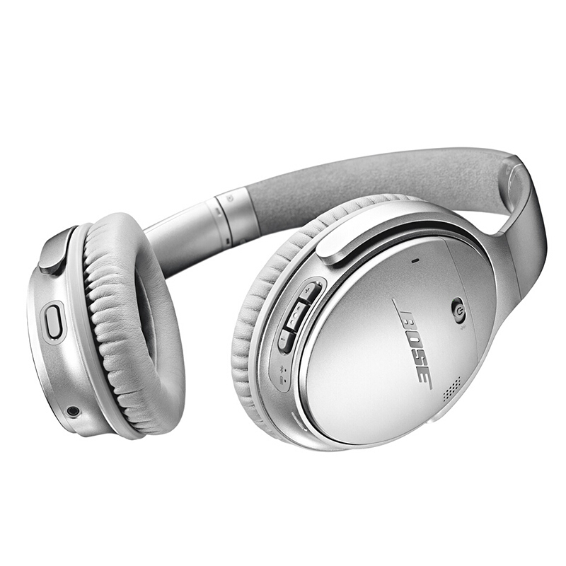 【银色】博士BOSE QUIETCOMFORT35 Ⅱ 主动降噪 蓝牙耳机 耳罩式 头戴式 耳机 QC35II