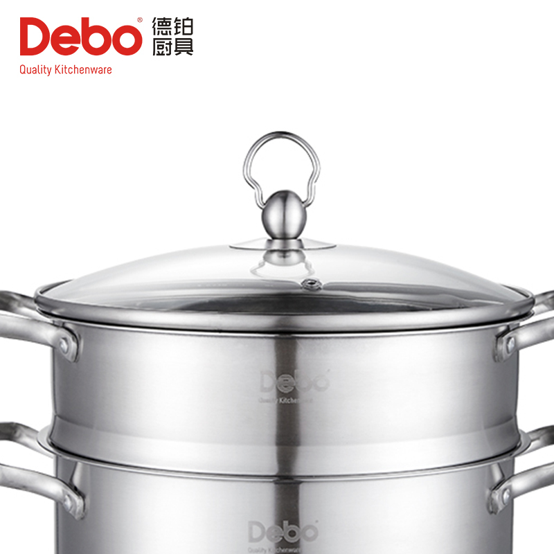 德铂 DEP-300 格林堡 不锈钢套装锅 银色