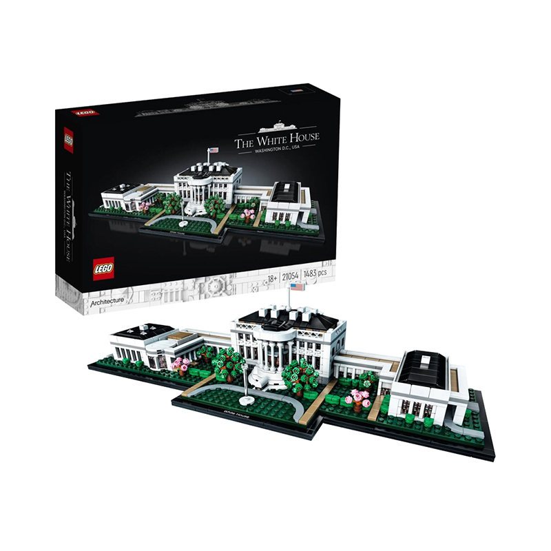 LEGO乐高建筑系列白宫21054拼插玩具