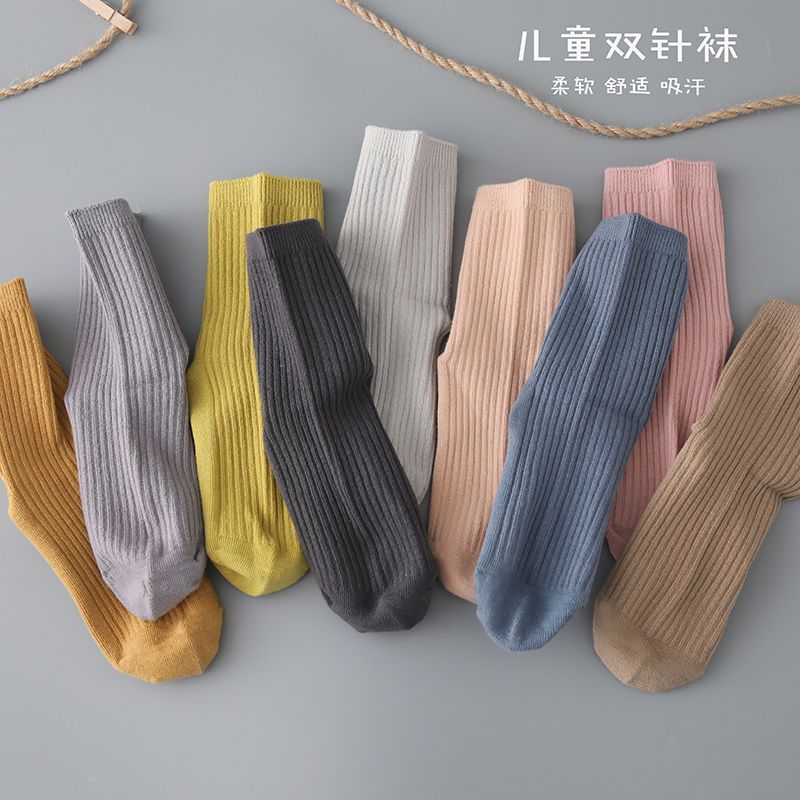 袜子棉儿童大童春秋季儿童中筒款袜子云朵鹿高清大图