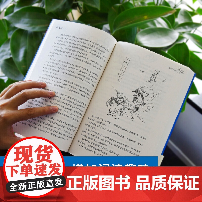 正版原著满江红岳飞传精忠报国小学生青少年插图版课外阅读 小升初 中考 高考语文名著配套阅读 全面提升孩子的见识 智慧 格高清大图