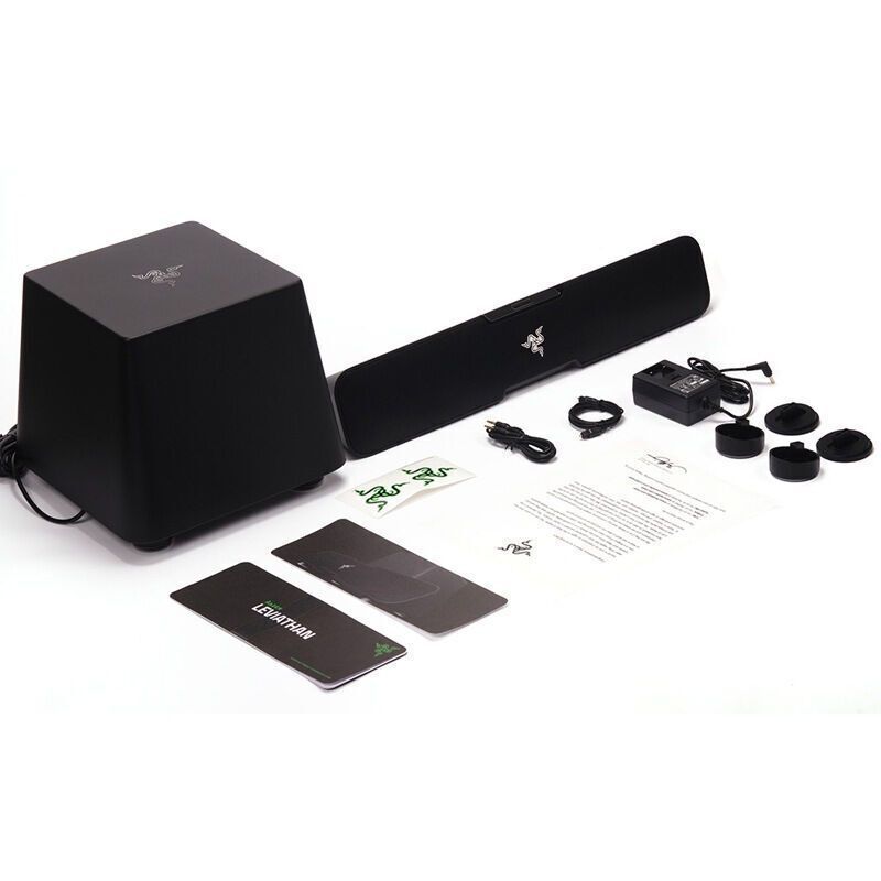 雷蛇(Razer)利维坦巨兽 5.1声道蓝牙光纤AUX低音炮立体声环绕条形音箱