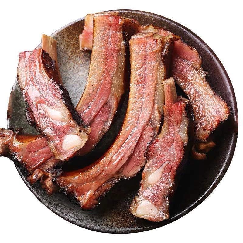 四川农家制柴火烟熏腊排骨熏腊肉排骨咸排骨无大龙骨重庆奉节特产