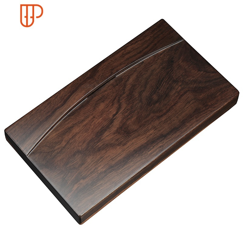 黑檀木茶盘整块实木功夫茶具茶台加大长方形家用排水茶海茶台简约