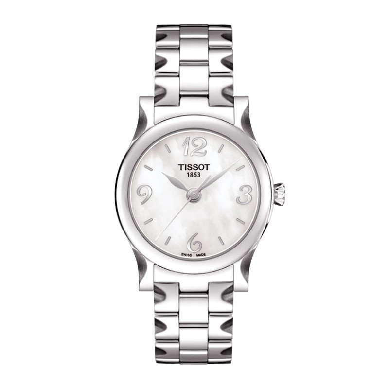 天梭 (TISSOT) 手表 时尚系列 休闲 间金 钢带 优雅 女士 石英表T028.210.11.037.00