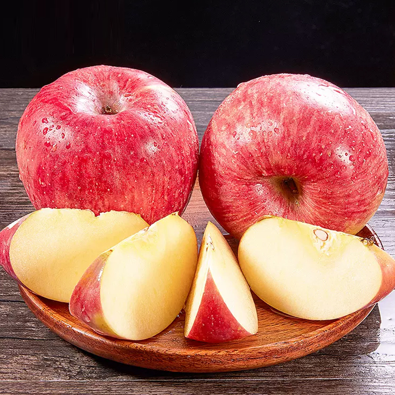 西沛生鲜正宗陕西洛川红富士苹果净重5斤中果单果7580mm新鲜时令水果