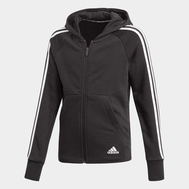 Adidas阿迪达斯外套童装2020春季新款连帽防风保暖运动夹克DV0316
