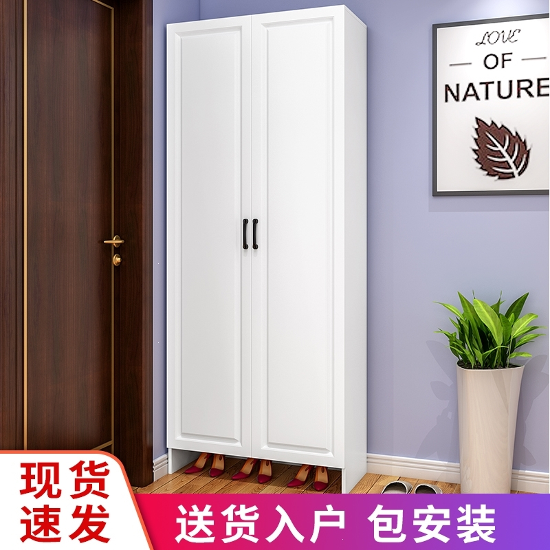 大容量鞋柜客厅门厅柜家用门口阿斯卡利靠墙隔断柜入户进门一体加高玄关柜