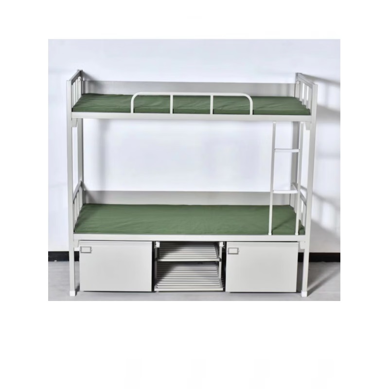 双层床宿舍上下铺双人铁架床消防员士兵营房床高清大图