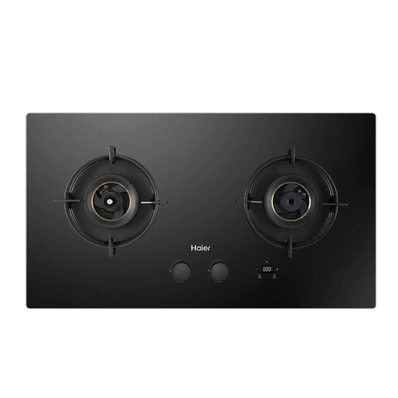 海尔(Haier)燃气灶5.0kW台嵌两用钢化玻璃燃气灶JZT-QHA938U(12T)智慧防干烧瞬燃点火系统