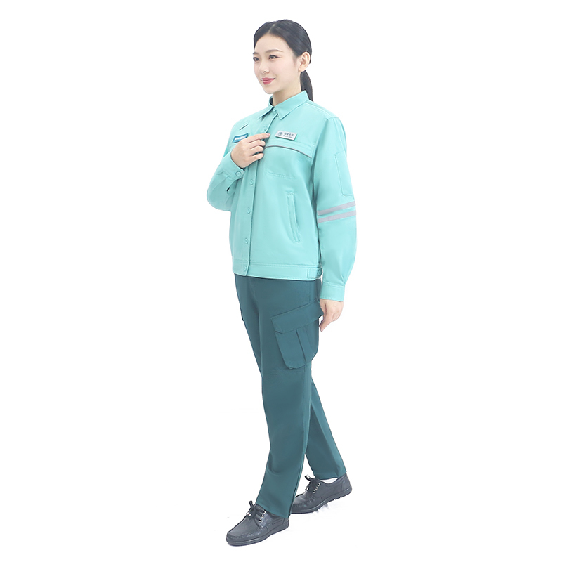 燕舞BD2FF2523208F2F建设阻燃版夏职业装150-195(计价单位:套)绿色