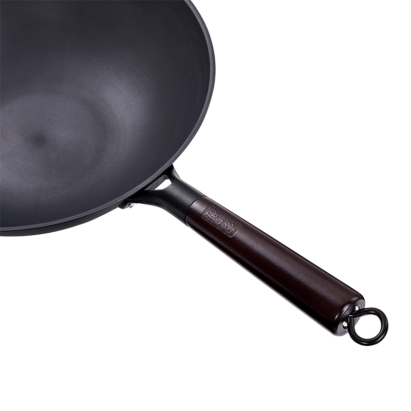 张小泉满庭芳精铁炒锅C33470100 优质精铁 真铁锅 0涂层 不易粘锅 32cm!高清大图