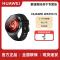 HUAWEI WATCH 5 42mm基础款深锖色不锈钢表壳幻月黑氟橡胶表带 X-TAP智感窗鸿蒙腕上小艺eSIM通信手表