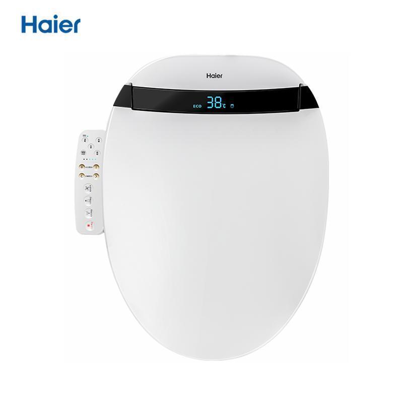 海尔(Haier) 全自动 即热式 暖风烘干 数码显示 喷嘴自洁 自动除臭 智能马桶盖 坐便器 洁身器 V3-300U1