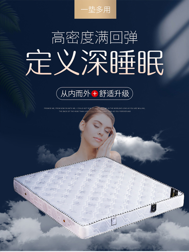 柔美床垫RM-CD1223尺寸1000*2000*230mm个高清大图