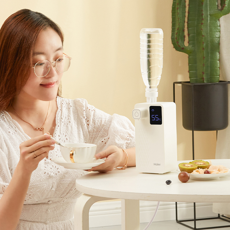 海尔(Haier)HJR-Y101W小型即热式饮水机智能速热桌面饮水器家用台式电热水壶