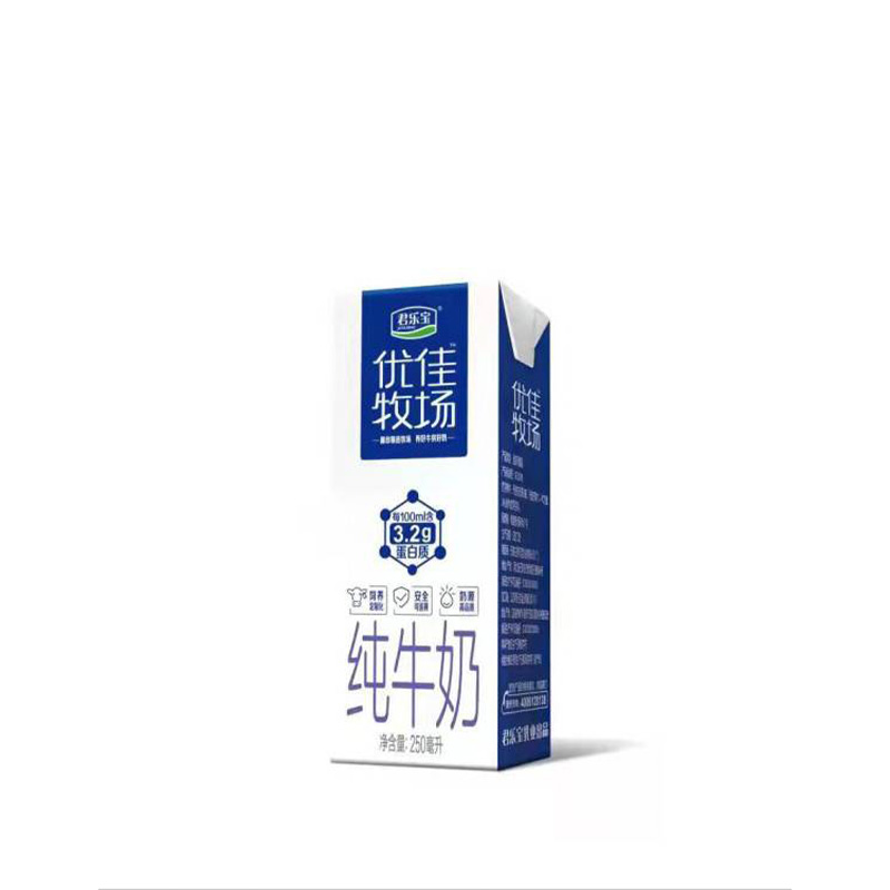 君乐宝 纯牛奶 250ml*12 箱高清大图