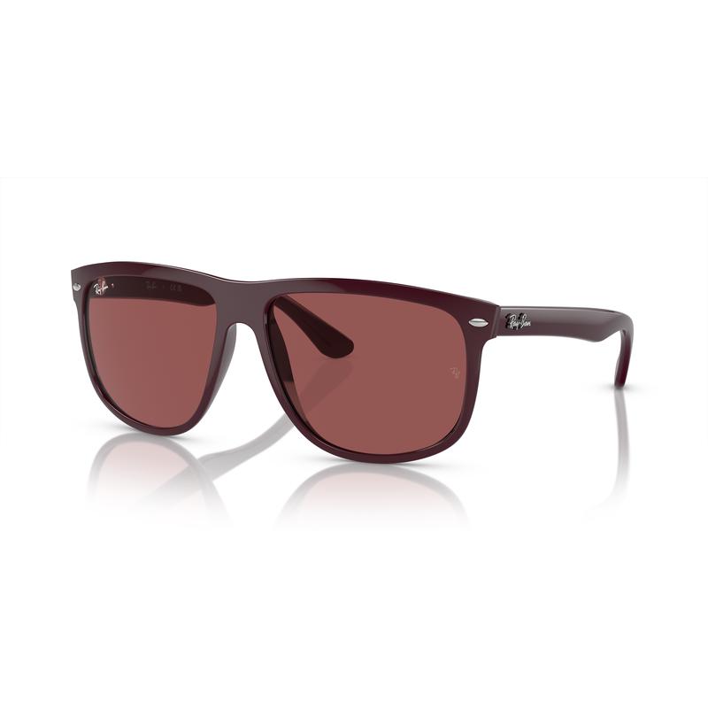 RayBan代购雷朋墨镜男士个性化灰色太阳眼镜时尚大框防护潮流 Bordeaux_Dark_Violet_Solid_Col
