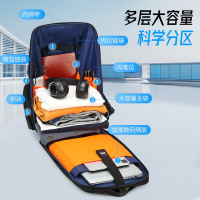 苏宁宜品高档商务背包防水双肩包大容量出差多功能密码防盗