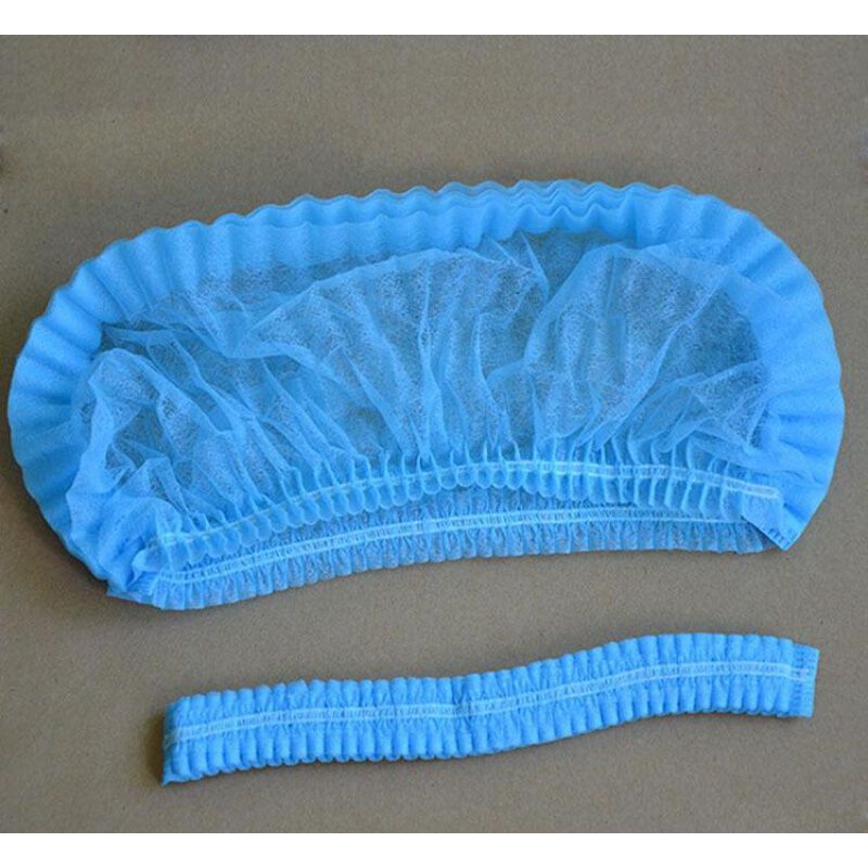 一次性帽子无纺布一次性浴帽防尘帽透气加厚21寸双筋厨师车间 21寸双
