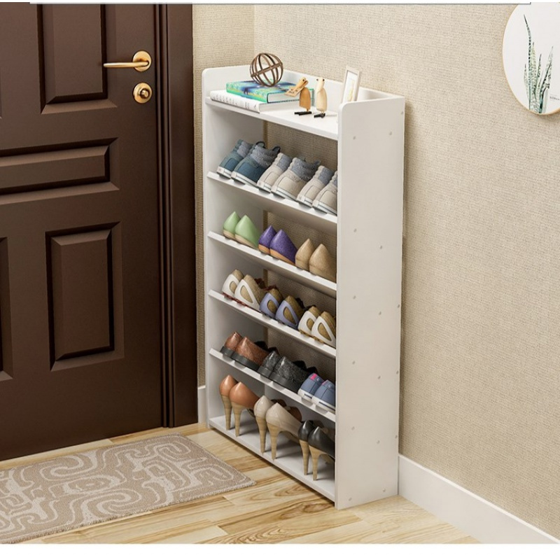 经济型简易木质多层鞋架带抽屉组装闪电客家用加固斜插放式面鞋柜收纳